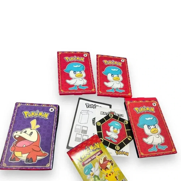 New! McDonald's Set of 4 Assorted Pokemon Happy Meal Toy Card Packs,  2023 - Picture 4 of 5